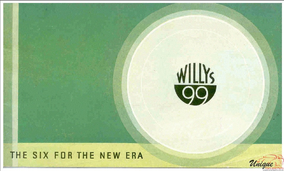1933 Willys 99 Brochure